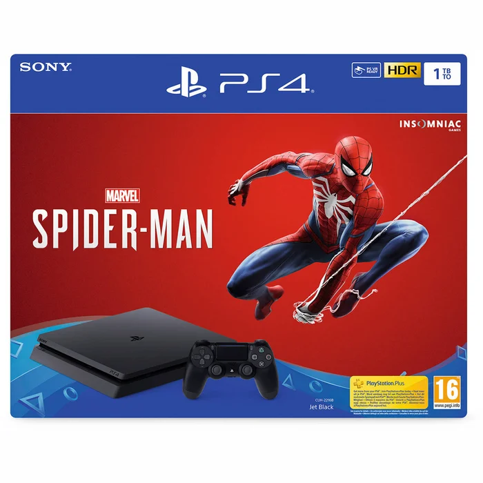 Spēļu konsole Spēļu konsole Sony PlayStation 4 Slim 1TB + Marvel's Spider-Man