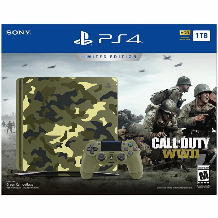 Spēļu konsoles Sony PlayStation 4 Slim 1 TB Call Of Duty: WWII Limited Edition