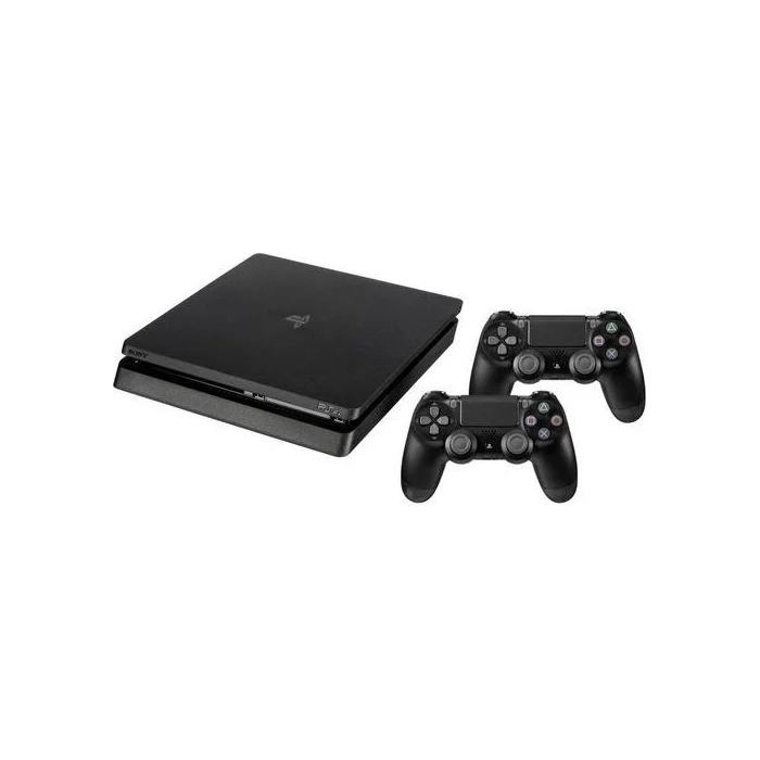 Spēļu konsole Spēļu konsole Sony PlayStation 4 Slim 500GB Black + 2 Dualshock