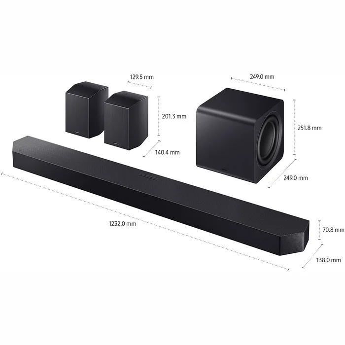 Soundbar Samsung Q-series HW-Q990F 11.1.4 ch Subwoofer & Rear Speaker (2025) HW-Q990F/EN