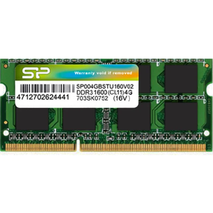 Operatīvā atmiņa (RAM) Silicon Power 4 GB 1600MHz DDR3 SP004GLSTU160N02