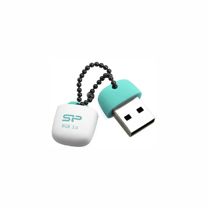 USB zibatmiņas Silicon Power Jewel J07 8 GB, USB 3.0, Aqua Green