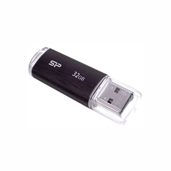USB zibatmiņa USB zibatmiņa Silicon Power Ultima U02 32 GB, USB 2.0, Black