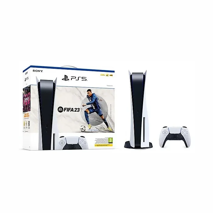 Spēļu konsole PlayStation 5 BlyRay White  + Fifa 23 [Mazlietots]