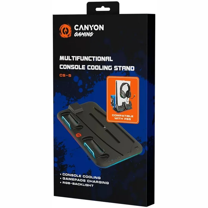 Canyon Cooling Stand CS-5 RGB PS5 Charge Black