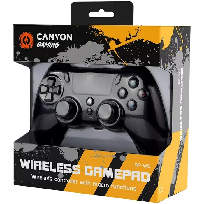 Canyon Wireless Gamepad With Touchpad For PS4 GP-W5 Black