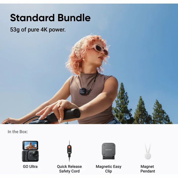 Insta360 GO Ultra Standard Bundle Midnight Black