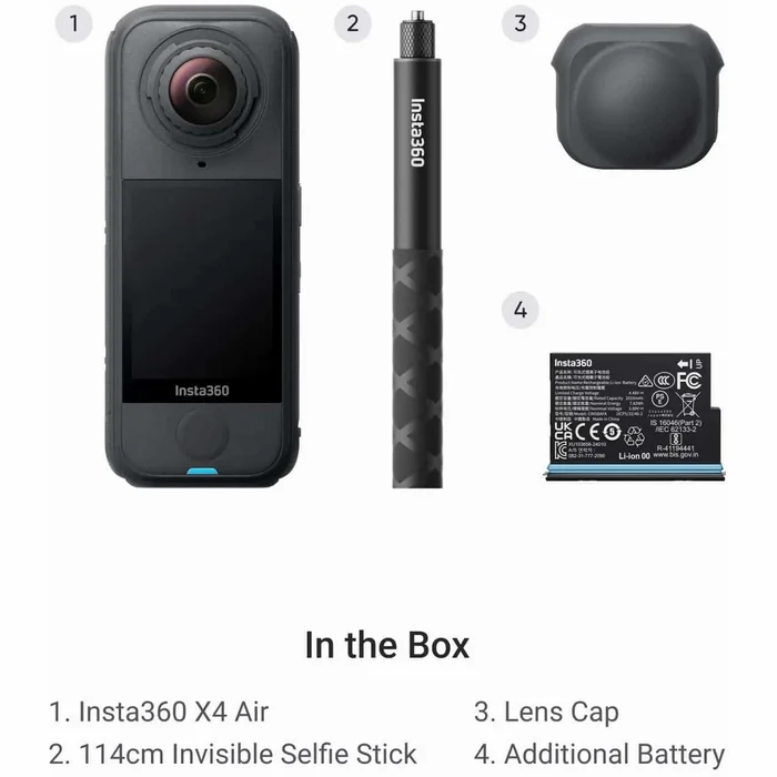 Insta360 X4 Air Starter Bundle Graphite Black