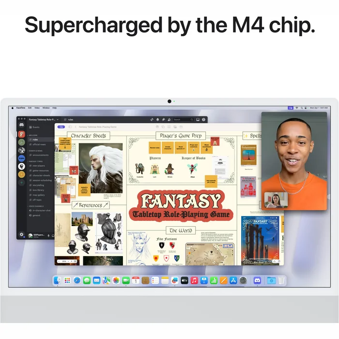 Stacionārais dators Apple iMac 24-inch M4 chip with 8 core CPU and 8 core GPU 16+256GB - Silver INT