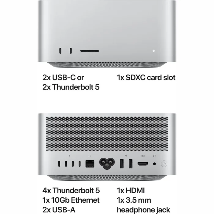 Stacionārais dators Apple Mac Studio M4 Max 16 - core CPU and 40 - core GPU 48GB/512GB SSD