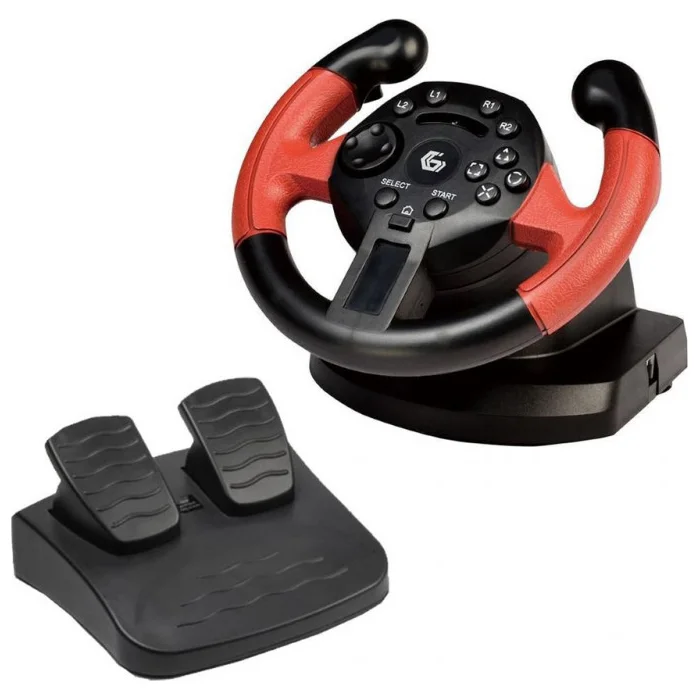 Gembird Vibrating Racing Wheel With Foot Pedals