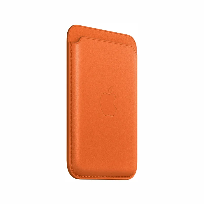 Apple iPhone Leather Wallet with MagSafe Orange