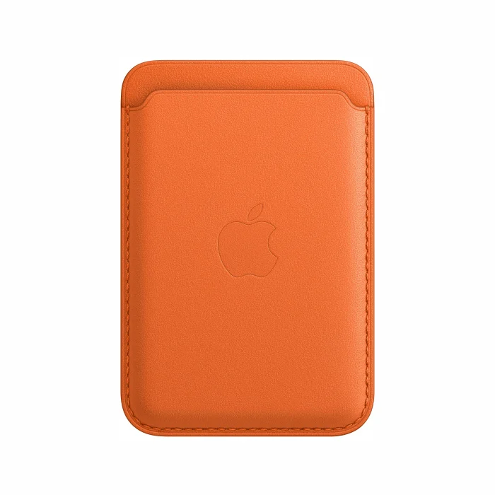 Apple iPhone Leather Wallet with MagSafe Orange