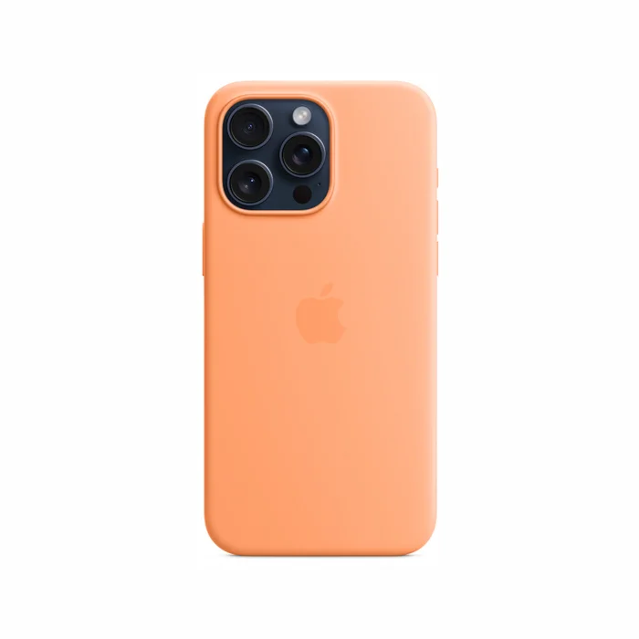 Apple iPhone 15 Pro Max Silicone Case with MagSafe - Orange Sorbet