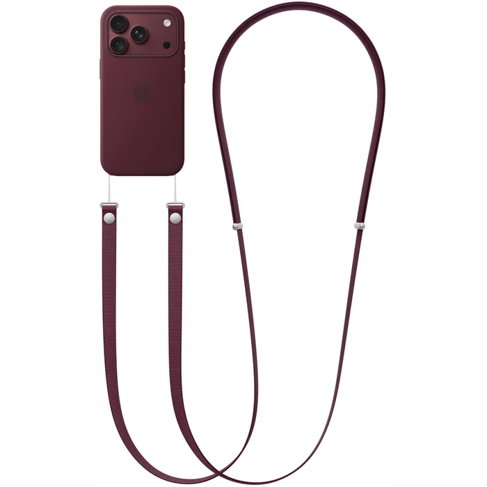 Apple Crossbody Strap – Burgundy