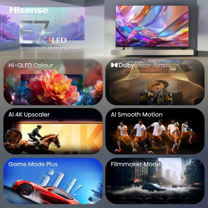 Hisense 50" UHD QLED Smart TV 50E7S