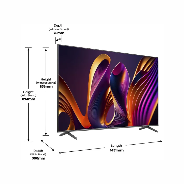 Televizors Hisense 65" UHD QLED Smart TV 65E7NQ Pro