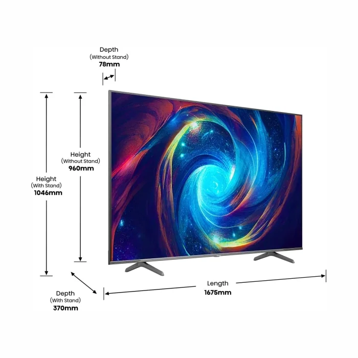 Televizors Hisense 75" UHD QLED Smart TV 75E7KQ PRO