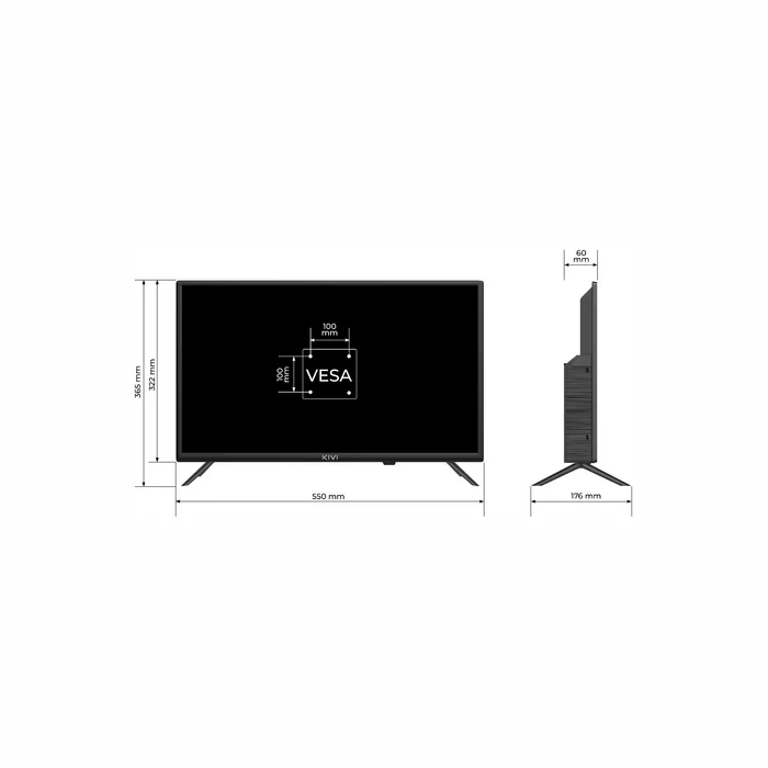 Televizors Kivi 24" HD LED Android TV 24H760QB