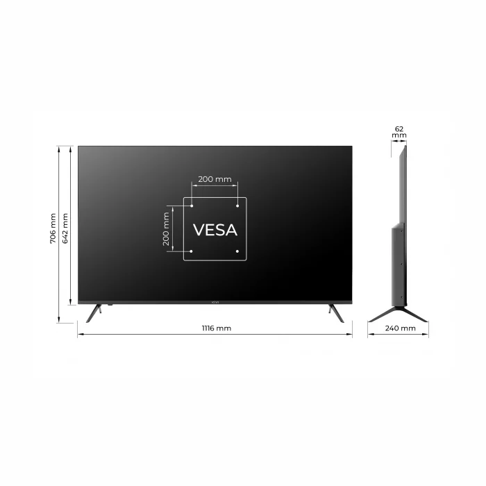 Televizors Kivi 50" UHD LED Android TV 50U760QB