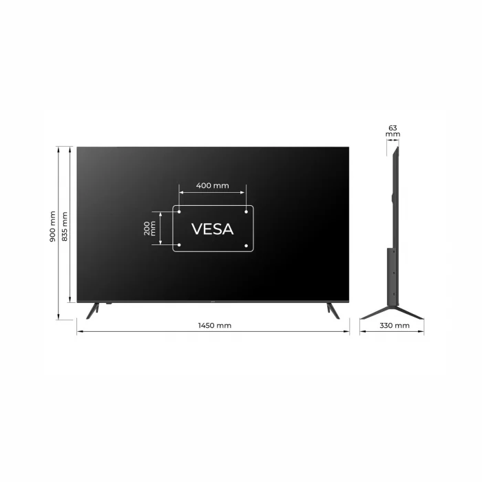 Televizors Kivi 65" UHD LED Android TV 65U760QB