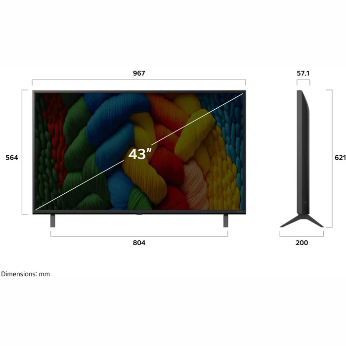 Televizori LG 43" UHD NanoCell AI Smart TV 43NANO81A3A