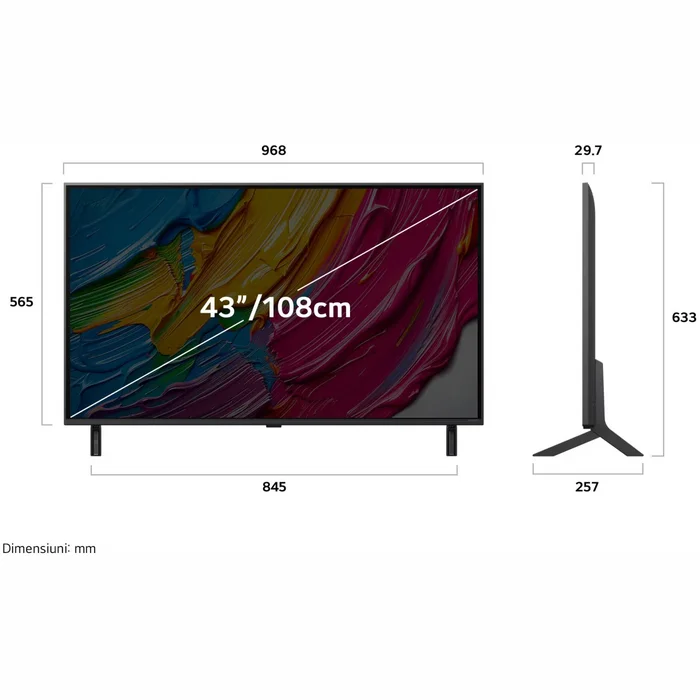 Televizors LG 43QNED80A3A 43inch UHD 60Hz