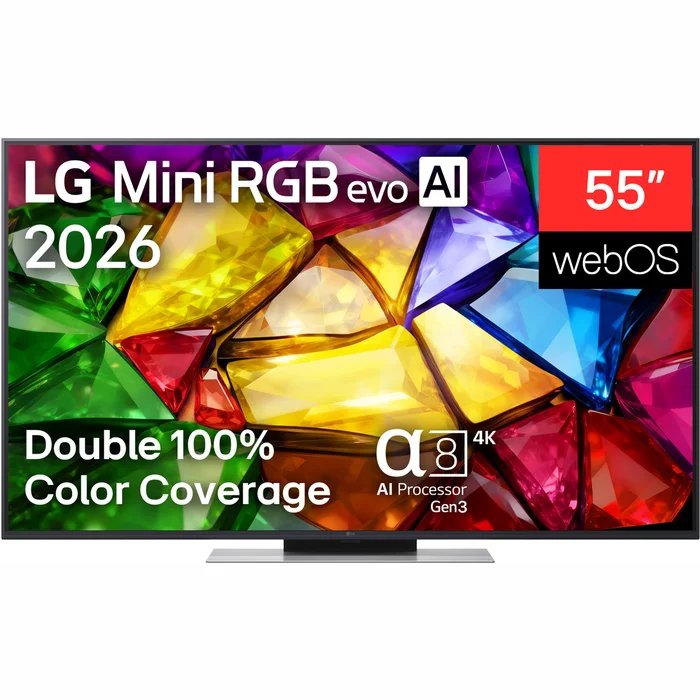 LG 55" Mini RGB evo 4K AI Smart TV (2026) 55MRGB87B3B