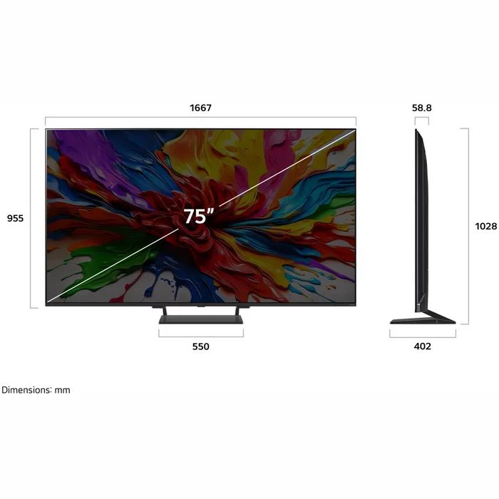 LG 75" UHD QNED evo AI MiniLED Smart TV 75QNED93A6A