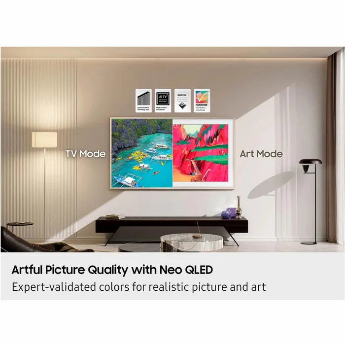 Televizors Samsung 65" The Frame Pro LS03FW Neo QLED 4K Art Mode Samsung Vision AI Smart TV (2025) QE65LS03FWUXXH
