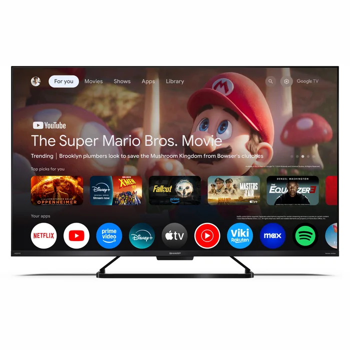 Sharp 43" UHD QLED Google TV 43GR8265E