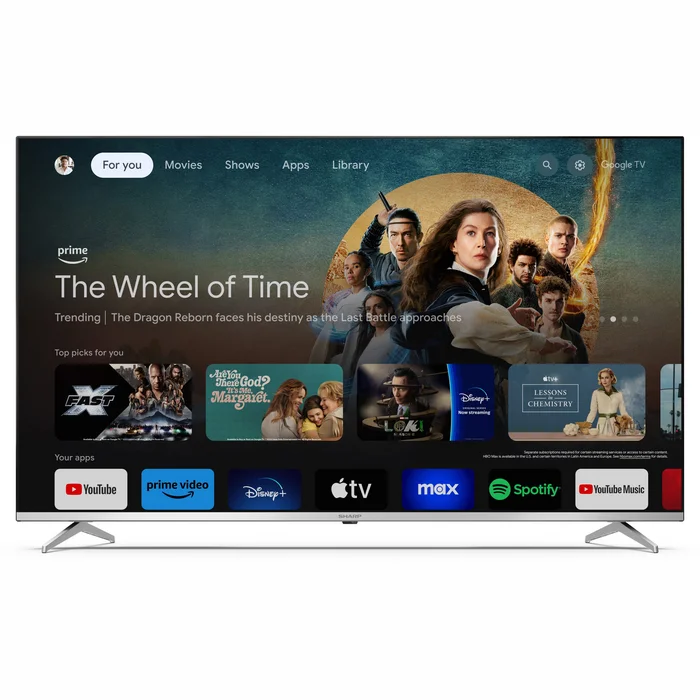 Televizors Sharp 55" UHD QLED Google TV 55GP6260E