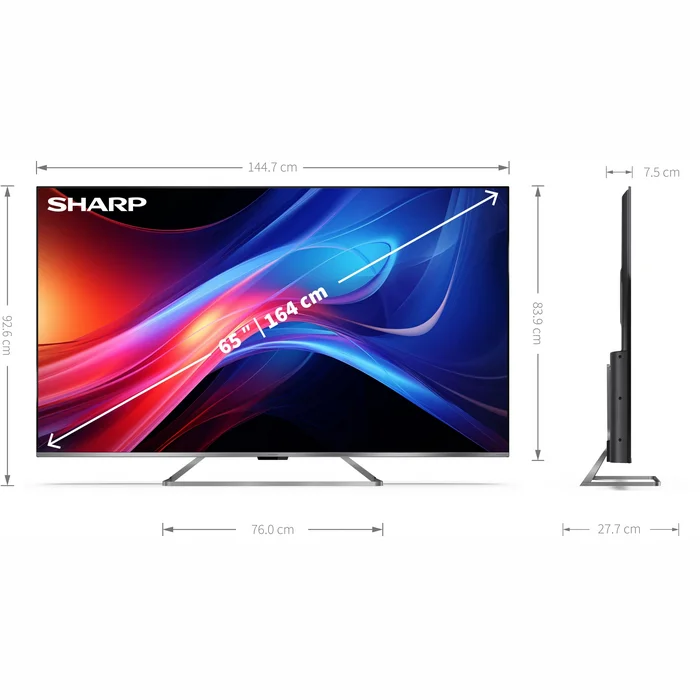 Televizors Sharp 65" UHD QLED Google TV 65GP7265E