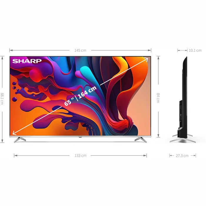 Televizors Sharp 65" UHD Quantum Dot Android TV 65FP2EA