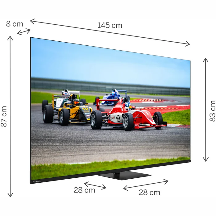 Televizori Thomson 65" UHD QLED Pro Google TV 65QG7C14