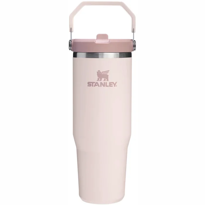 Termokrūze ar salmiņu Stanley The IceFlow Flip Straw 2.0 Tumbler 0,89l Rose Quartz