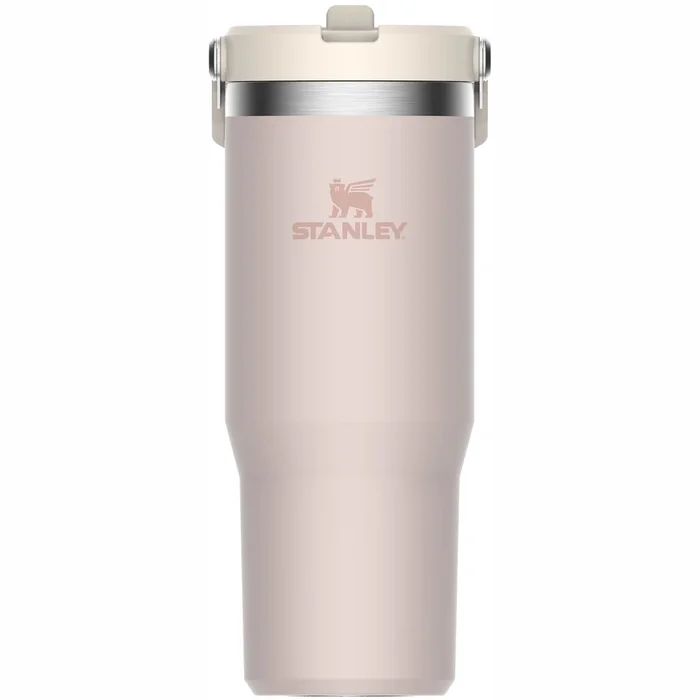 Termokrūze ar salmiņu Stanley The IceFlow Flip Straw Tumbler 0.89l Rose Quartz