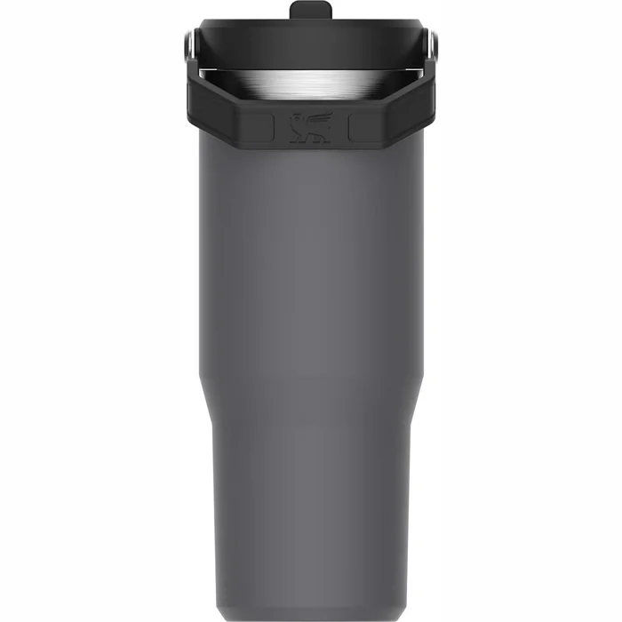 Termokrūze ar salmiņu Stanley The IceFlow Flip Straw Tumbler 0.89l Tumši pelēka