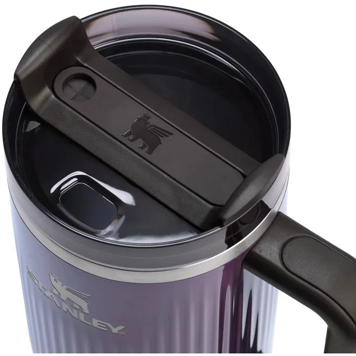 Termokrūze ar salmiņu Stanley The Quencher H2.0 Fluted Tumbler 1.18l Wisteria Shine