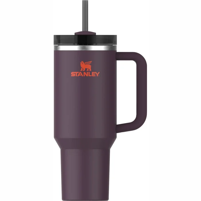Termokrūze ar salmiņu Stanley The Quencher H2.O FlowState Tumbler 1.18l Plum