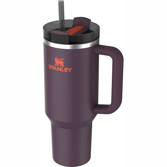 Termokrūze ar salmiņu Stanley The Quencher H2.O FlowState Tumbler 1.18l Tumši Violeta