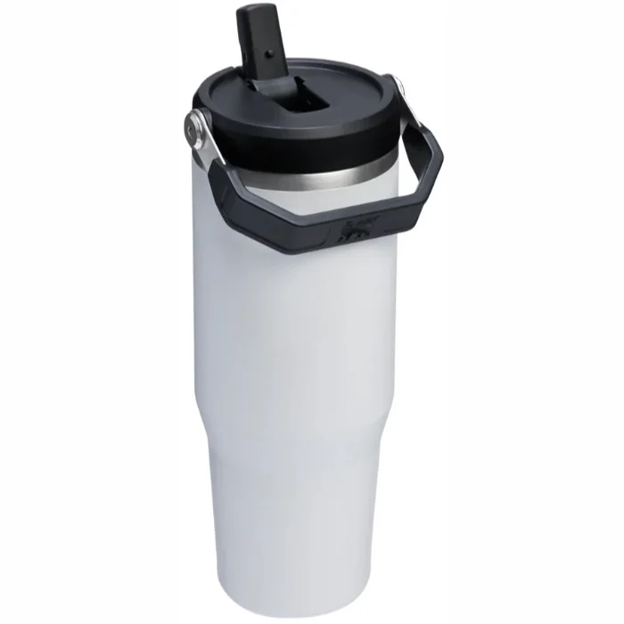 Termokrūze ar salmiņu Stanley The IceFlow Flip Straw 2.0 Tumbler 0.89l Chalk