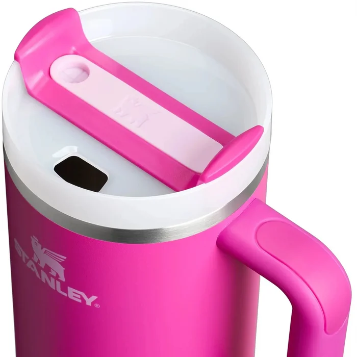 Termokrūze ar salmiņu Stanley The Quencher H2.O FlowState Tumbler 1.18l Violet Blossom