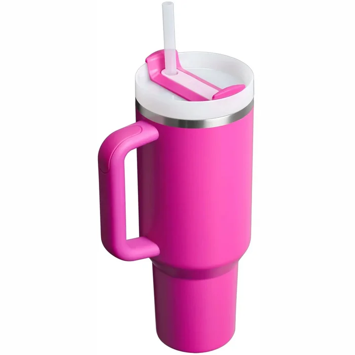 Termokrūze ar salmiņu Stanley The Quencher H2.O FlowState Tumbler 1.18l Violet Blossom