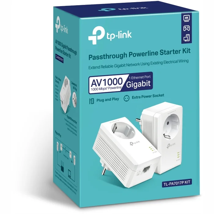 Rūteris TP-Link AV1000 TL-PA7017P Kit [Mazlietots]