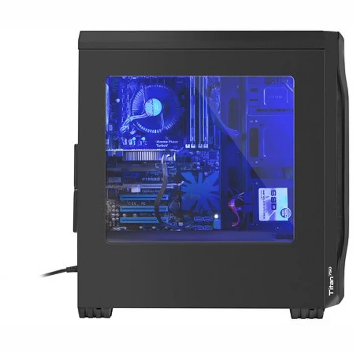 Stacionārā datora korpuss Genesis Titan 750 Midi tower Blue