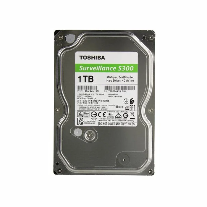 Iekšējais cietais disks Toshiba S300 HDD 1TB
