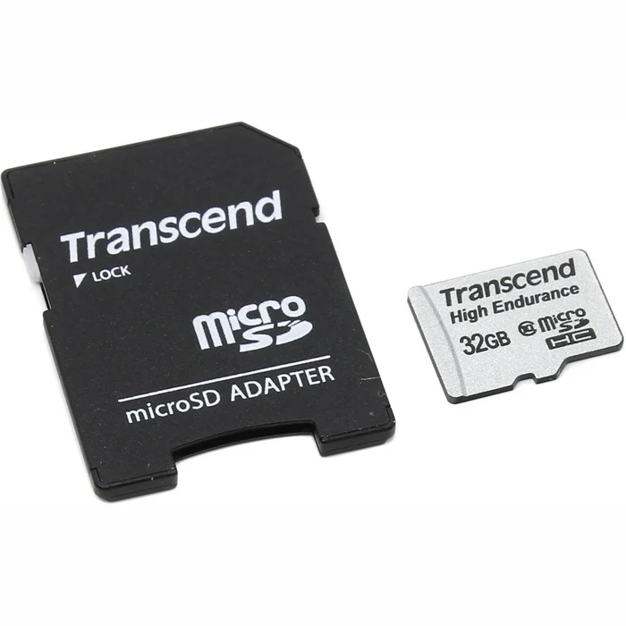 Atmiņas karte Transcend 32GB Micro SDHC High Endurance w/​ Adapter