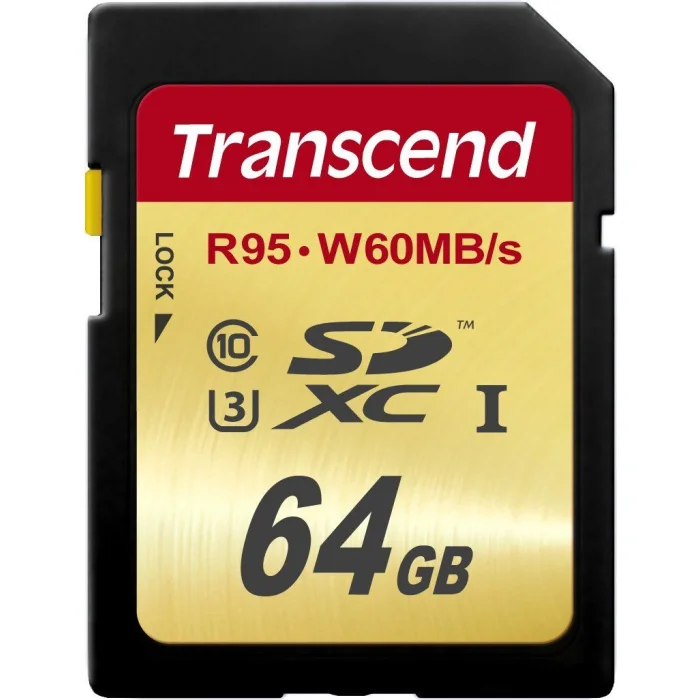 Atmiņas karte Transcend 64GB SDXC UHS-I U3 Class 10