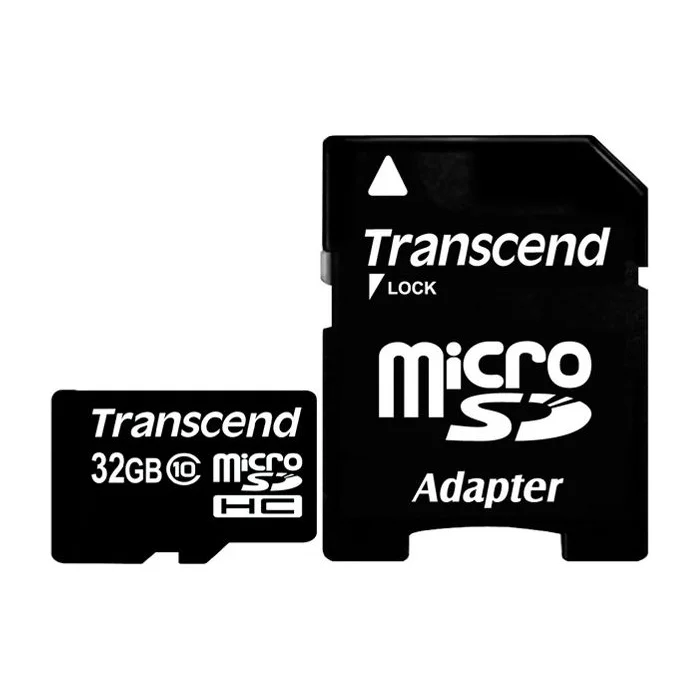 Atmiņas karte Transcend 32GB Micro SDHC Class 10 + Adapter